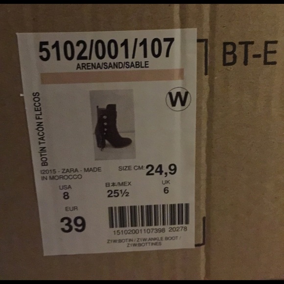 [SALE!!] Zara -Fringe booties - Picture 2 of 3